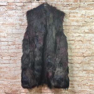 Fabulous Furs Faux Fur Vest XS Donna Sayler